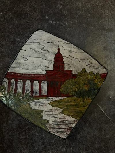 Тарелка квадратная