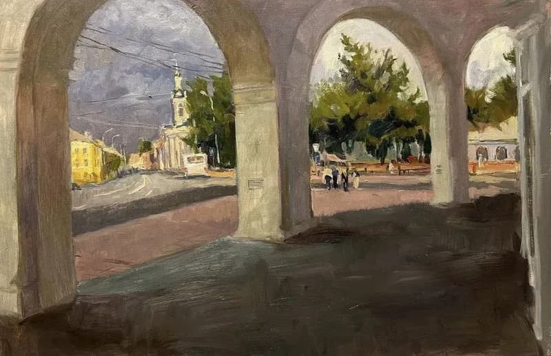 Кострома в свете пасмурного дня